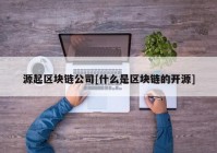 源起区块链公司[什么是区块链的开源]